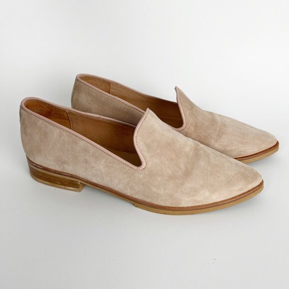 Elegant Beige Suede Loafers for Women - Picture 7 of 7